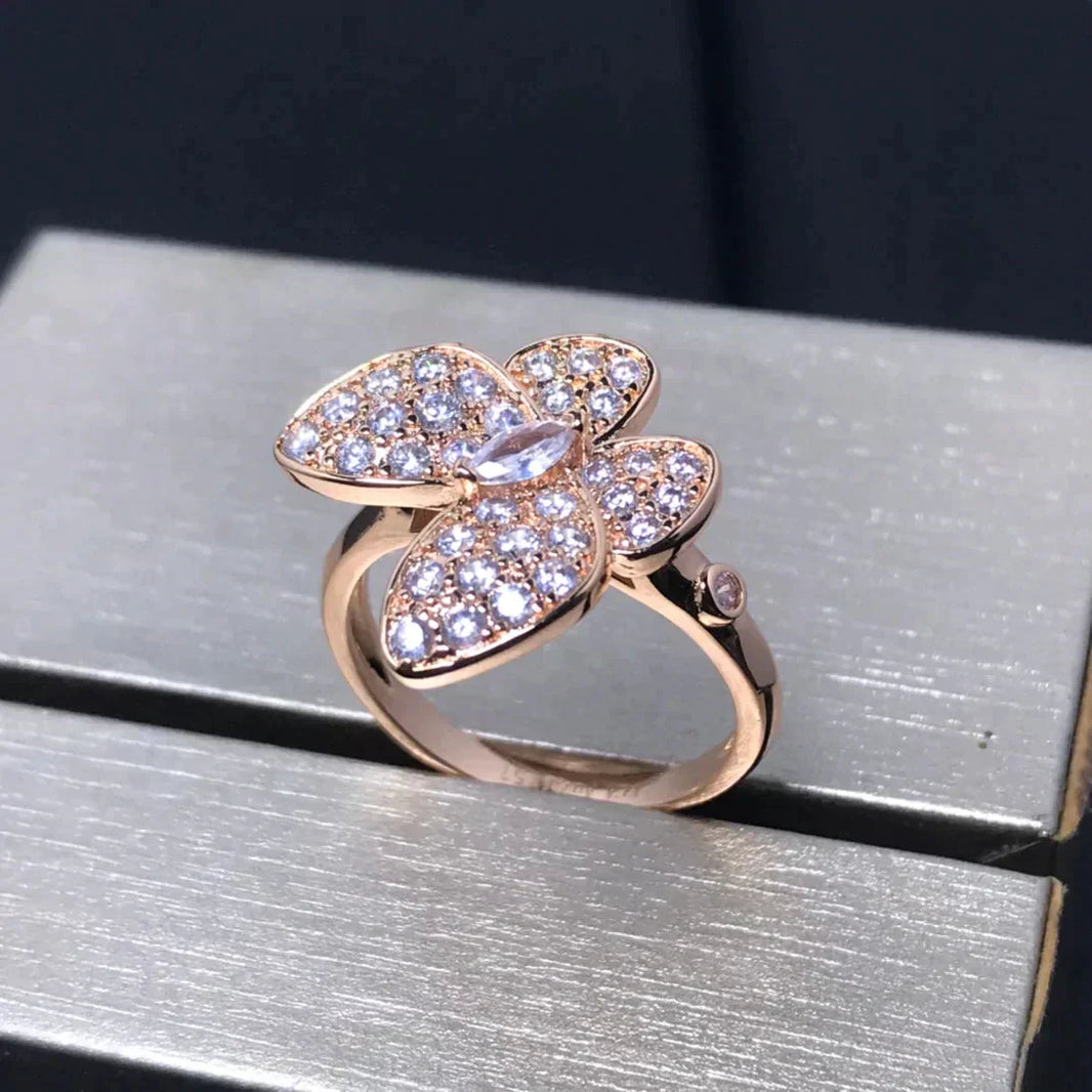 [Amore Jewels]BUTTERFLY PINK GOLD DIAMOND RING