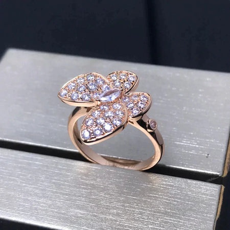 [Amore Jewels]BUTTERFLY PINK GOLD DIAMOND RING