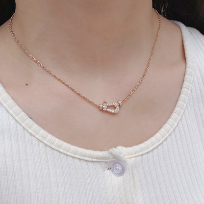 [Amore Jewels]FORCE 10 PINK GOLD DIAMOND NECKLACE
