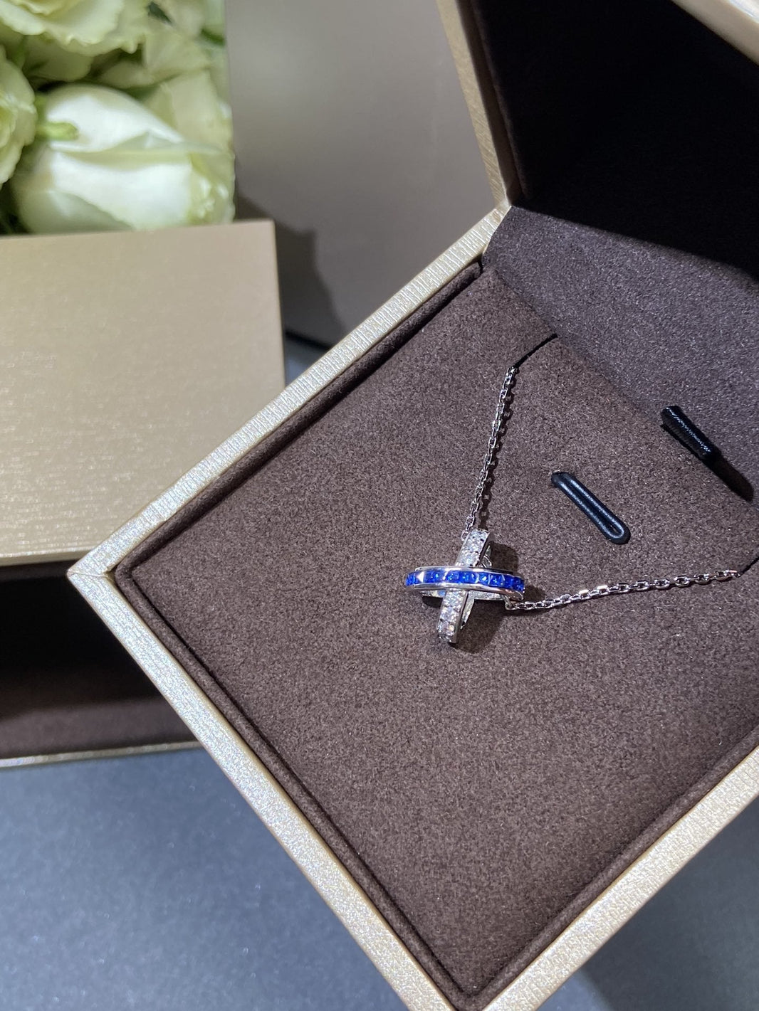 [Amore Jewels]LIENS DIAMOND SILVER NECKLACE