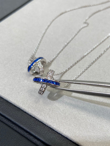 [Amore Jewels]LIENS DIAMOND SILVER NECKLACE