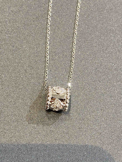 [Amore Jewels]PERLEE PEDANT SIVLER DIAMOND NECKLACE