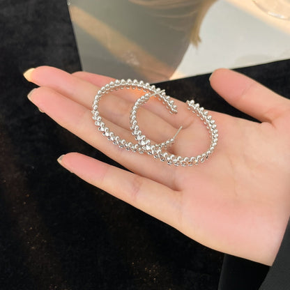 [Amore Jewels]CLASH HOOP LARGE EARRINGS
