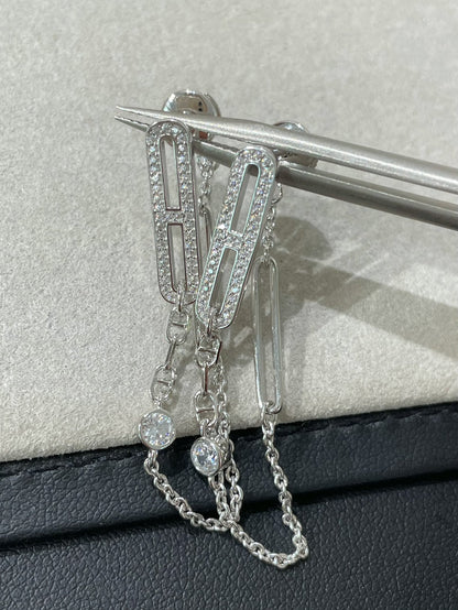 [Amore Jewels]CHAINE CHAOS DIAMOND DROP EARRINGS