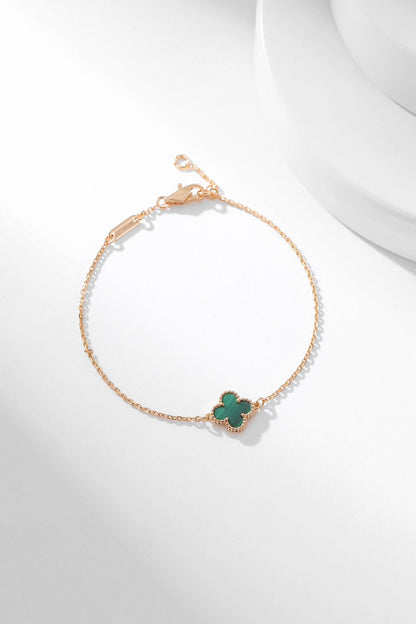 [Amore Jewels]CLOVER BRACELET MALACHITE 1 MOTIF