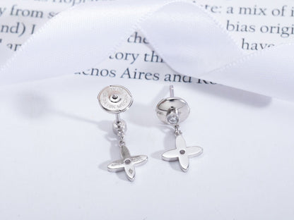 [Amore Jewels]VIDYLLE SILVER DIAMOND MINI DROP EARRINGS