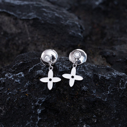 [Amore Jewels]VIDYLLE SILVER DIAMOND MINI DROP EARRINGS