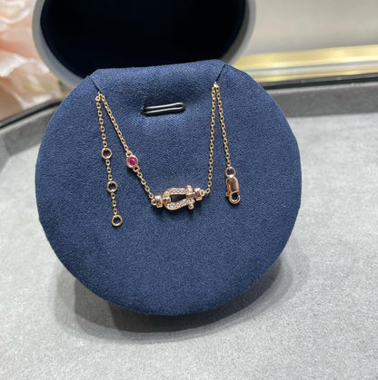 [Amore Jewels]FORCE 10 DIAMOND CHAIN LINK PINK GOLD BRACELET