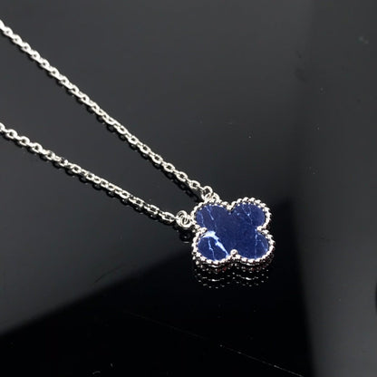 [Amore Jewels]CLOVER PIETERSITE SILVER LONG NECKLACE
