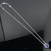 [Amore Jewels]CLOVER PIETERSITE SILVER LONG NECKLACE