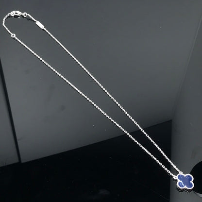[Amore Jewels]CLOVER PIETERSITE SILVER LONG NECKLACE