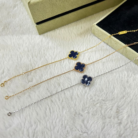[Amore Jewels]CLOVER 1 MOTIF PIETERSITE BRACELET