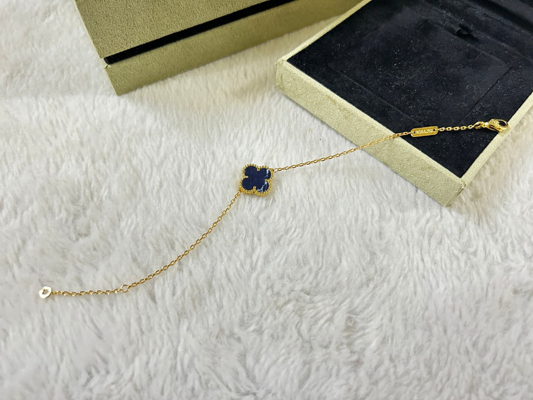 [Amore Jewels]CLOVER 1 MOTIF PIETERSITE BRACELET