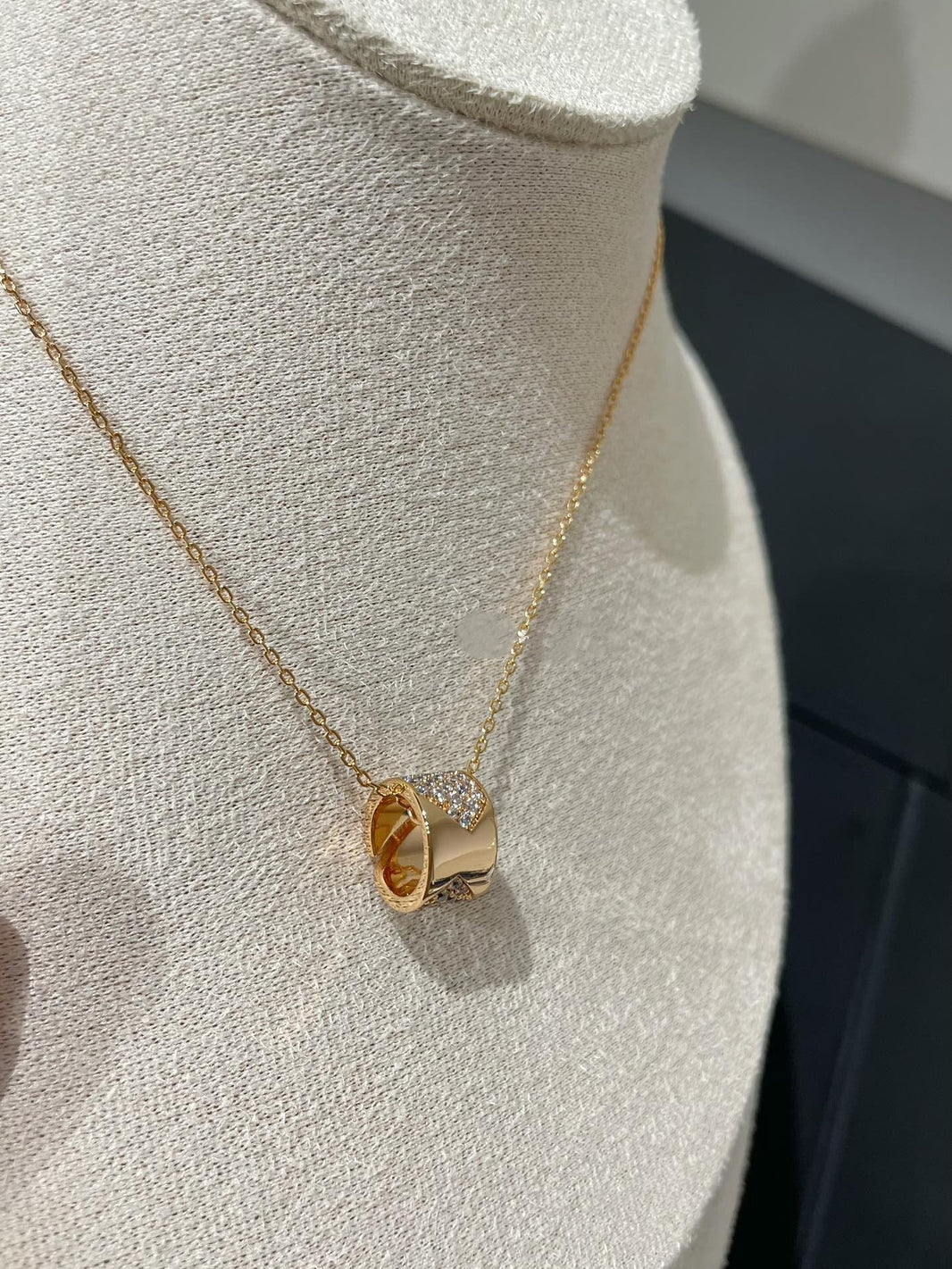 [Amore Jewels]LIENS EVIDENCE DIAMOND PAVED NECKLACE