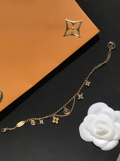 [Amore Jewels]BLOOMING PINK GOLD MOP BRACELET