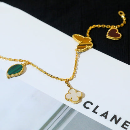 [Amore Jewels]LUCKY SPRING 5 MOTIF GOLD BRACELET