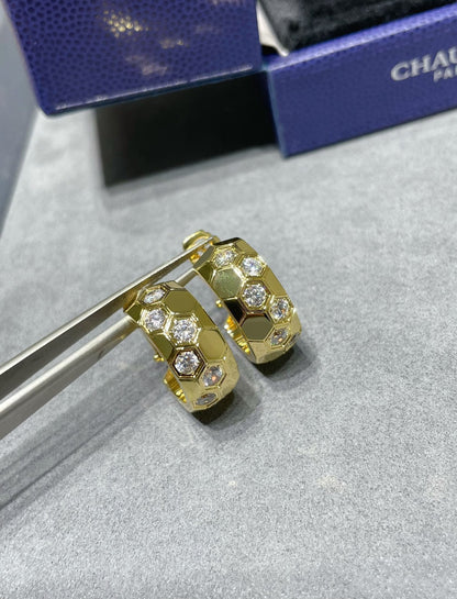 [Amore Jewels]BEE LOVE DIAMOND HOOP EARRINGS