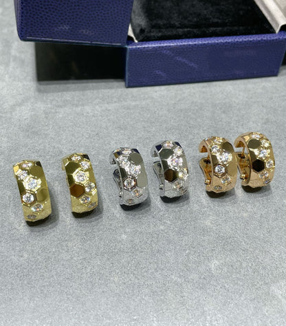 [Amore Jewels]BEE LOVE DIAMOND HOOP EARRINGS