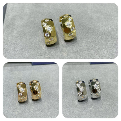 [Amore Jewels]BEE LOVE DIAMOND HOOP EARRINGS