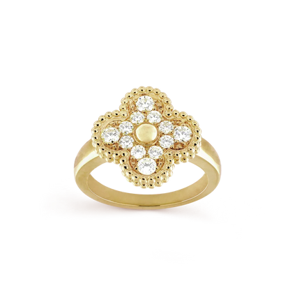 [Amore Jewels]CLOVER DIAMOND RING