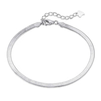 [Amore Jewels]Flat Snake Bone Chain Blade Necklace