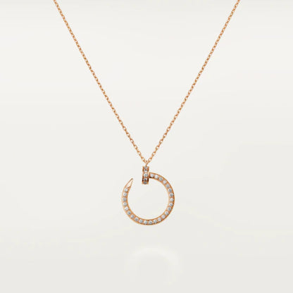 [Amore Jewels]JUSTE NECKLACE PINK GOLD DIAMONDS