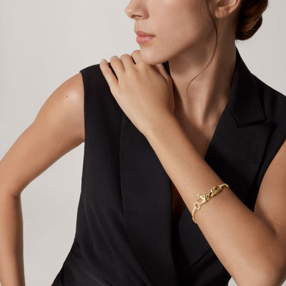 [Amore Jewels]PANTHERE HALF DIAMOND ON CHAIN BRACELET