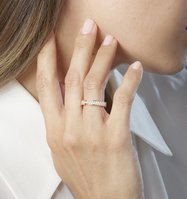 [Amore Jewels]ALLIANCE LIENS VIDENCE PAVED DIAMOND 4MM RING