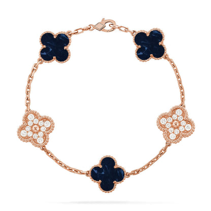 [Amore Jewels]CLOVER 5 MOTIF PIETERSITE BRACELET COLLECTION