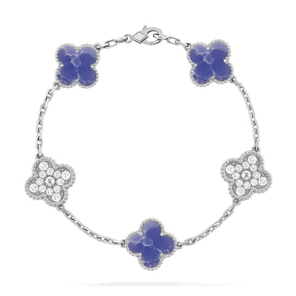 [Amore Jewels]CLOVER 5 MOTIF BLUE VEINS BRACELET COLLECTION