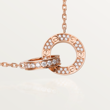 [Amore Jewels]LOVE  FULL DIAMOND PENDANT NECKLACE