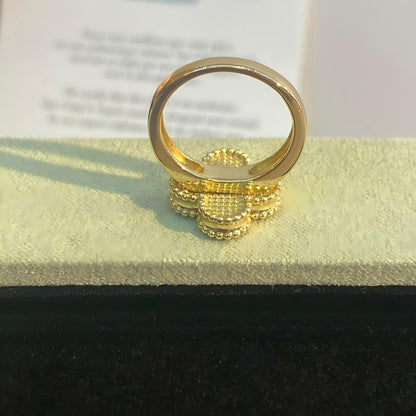 [Amore Jewels]NEW CLOVER PINK ENAMEL RINGS