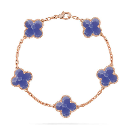 [Amore Jewels]CLOVER 5 MOTIF BLUE VEINS BRACELET COLLECTION