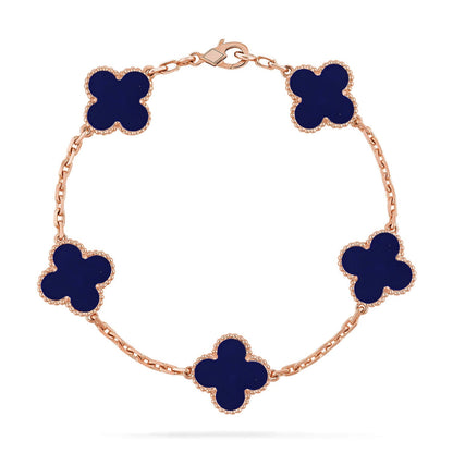 [Amore Jewels]CLOVER 5 MOTIF LAPIS LAZULI BRACELET COLLECTION