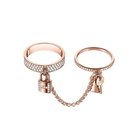 [Amore Jewels]HM KELLY CLOCHETTE DOUBLE RING IN  WITH DIAMONDS