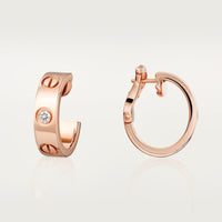 [Amore Jewels]LOVE EARRINGS 5.7MM 2 DIAMONDS