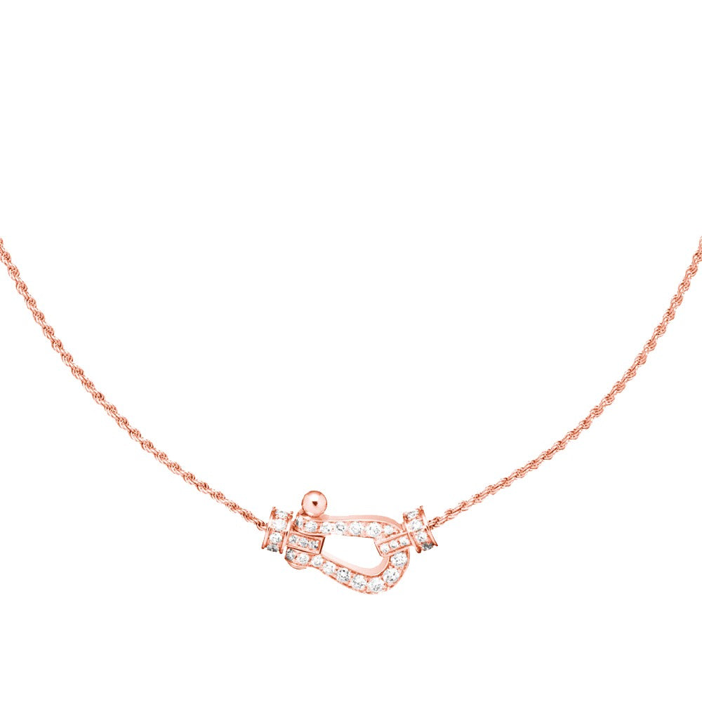 [Amore Jewels]FORCE 10 PINK GOLD DIAMOND NECKLACE
