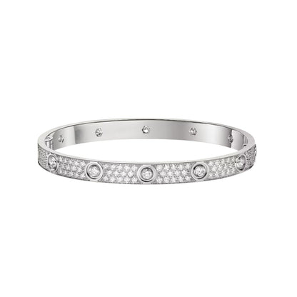 [Amore Jewels]LOVE BRACELET 6.1MM DIAMOND-PAVED 10 BIG DIAMONDS