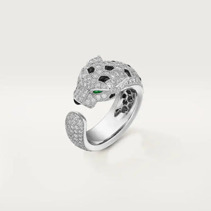 [Amore Jewels]PANTHERE SPOTTED FULL DIAMOND MEDIUM RING