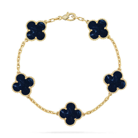 [Amore Jewels]CLOVER 5 MOTIF PIETERSITE BRACELET COLLECTION