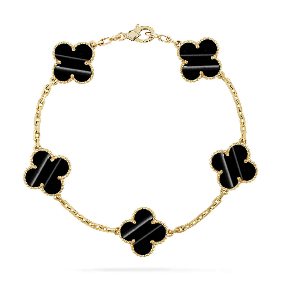 [Amore Jewels] CLOVER 5 MOTIF PULSAR STONE BRACELET COLLECTION