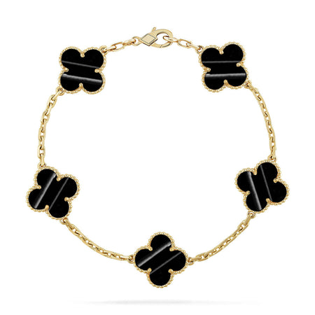 [Amore Jewels] CLOVER 5 MOTIF PULSAR STONE BRACELET COLLECTION