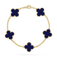 [Amore Jewels]CLOVER 5 MOTIF LAPIS LAZULI BRACELET COLLECTION