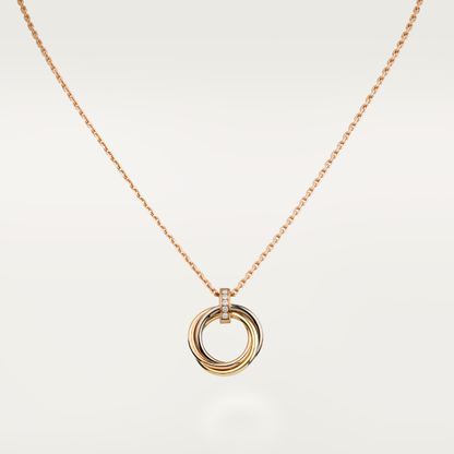 [Amore Jewels]TRINITY NECKLACE GOLD  DIAMONDS