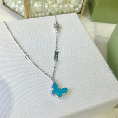 [Amore Jewels]BUTTERFLY TURQUOISE BUTTERFLY BRACELET SILVER