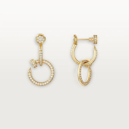 [Amore Jewels]JUSTE FULL DIAMOND DOUBLE EARRINGS