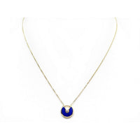 [Amore Jewels]AMULETTE ROSE GOLD AGATE NECKLACE