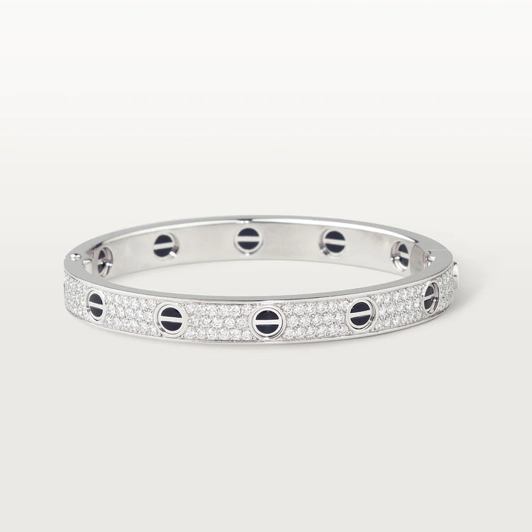 [Amore Jewels]LOVE BRACELET 6.1MM DIAMOND-PAVED CERAMIC