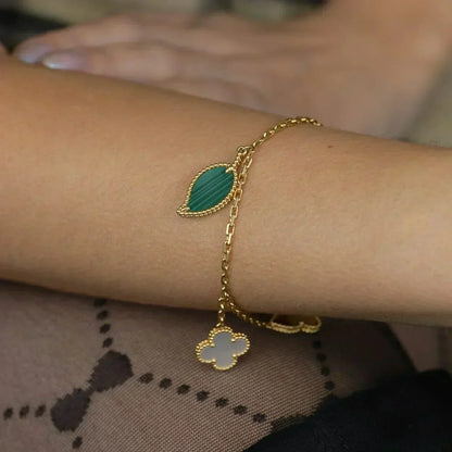 [Amore Jewels]LUCKY SPRING 5 MOTIF GOLD BRACELET