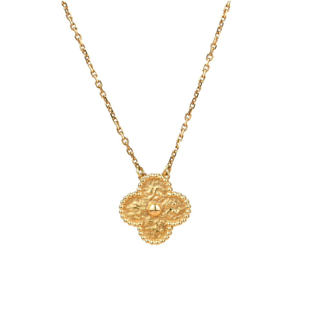 [Amore Jewels]CLOVER 15MM  BRONZING NECKLACE